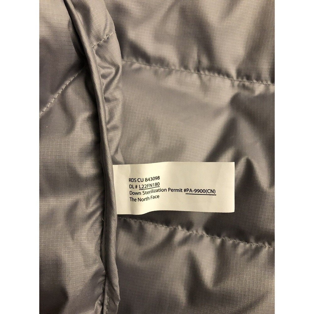 The North Face Women Flare 2 II Puffer 550 Down Packable Jacket Grey Large New - Picture 4 of 7